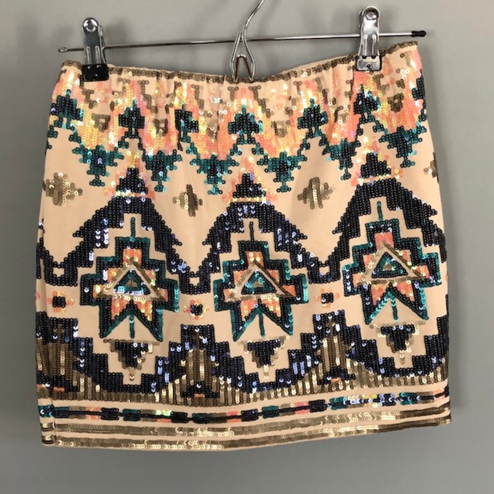 Sequin Mini Skirt